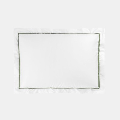 Наволочка German Grass узкая "Pine Green Allure", 50x70 см, 2 шт, белый