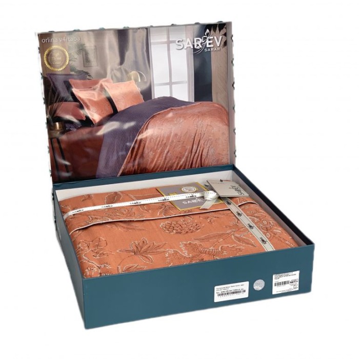 Постельное белье Sarev "Orlina", семейное, коричневый