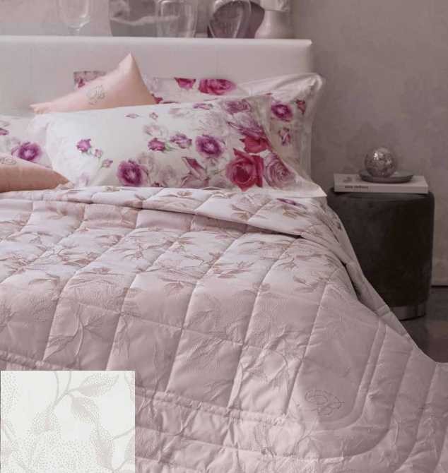 Покрывало BLUMARINE кристаллы "Giorgia", 270x270 см, жемчужный