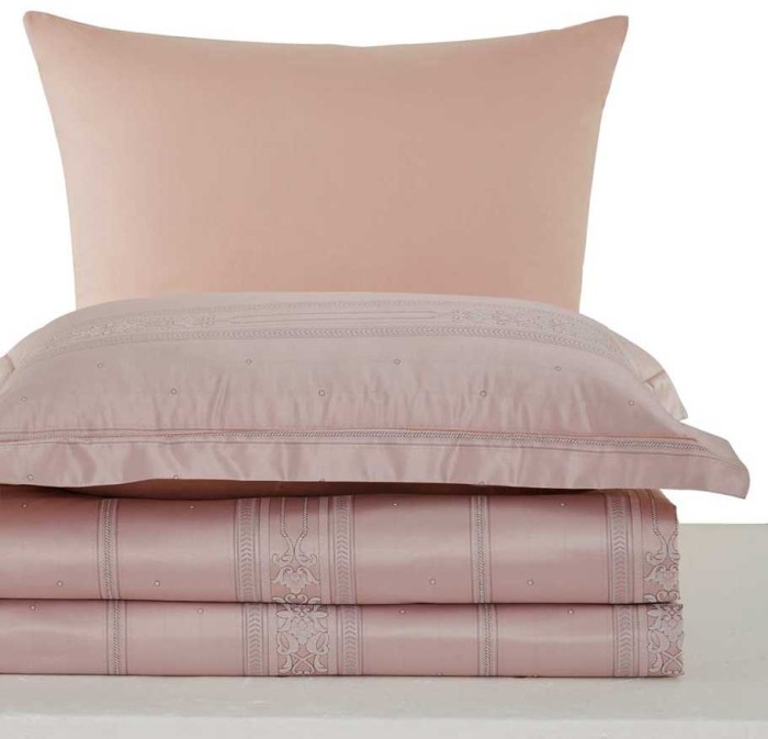 Постельное белье Arya Tencel "Demi", 2-х спальное (евро), пудра