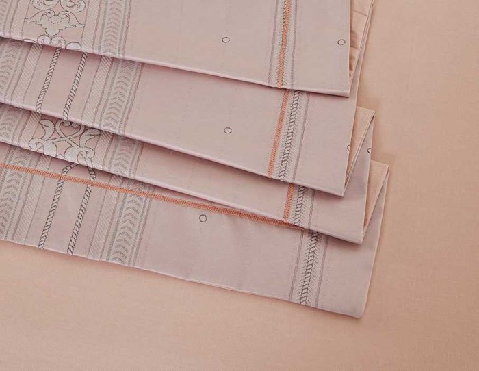 Постельное белье Arya Tencel "Demi", 2-х спальное (евро), пудра