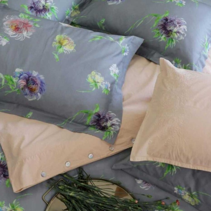 Постельное белье DecoFlux "Aster Pale", 2-х спальное, серый