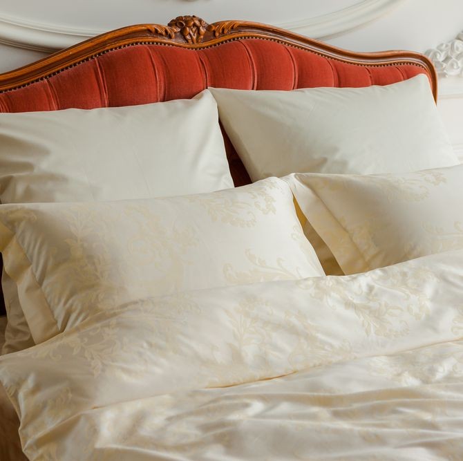 Постельное белье German Grass "Golden Palette Grass", семейное, золотистый