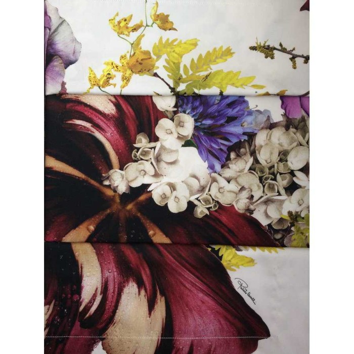 Постельное белье Roberto Cavalli "Floris 1", семейное, белый