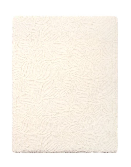 Покрывало Luxberry "Каменный Цветок", 220x240 см, экрю