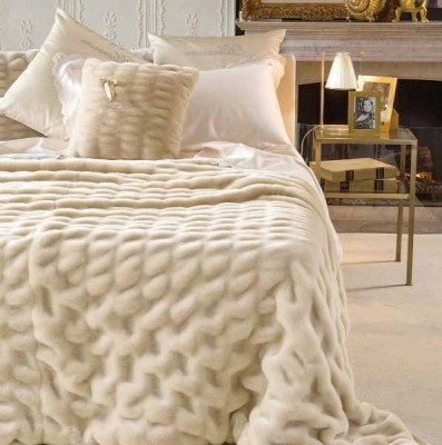Покрывало BLUMARINE мех &quot;Сhamonix&quot;, 240x260 см, светло-бежевый
