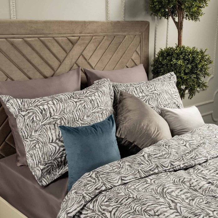 Постельное белье Arya Alamode "Exotic", 2-х спальное (евро), коричневый