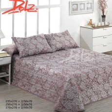 Покрывало с наволочками DOLZ стеганое "HYDRA LILA", 250x270 см