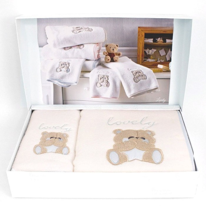 Набор полотенец Tivolyo детский "Lovely", 2 шт, синий