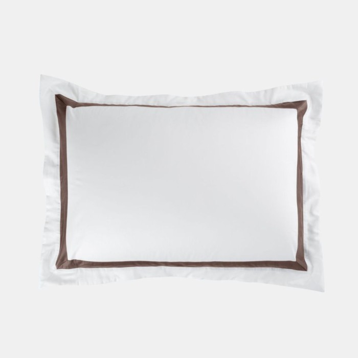 Наволочка  German Grass широкая отделка "Alpine Brownie Allure", 50x70 см, 2 шт, белый