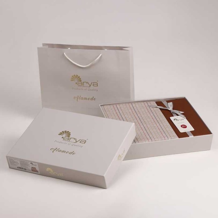 Постельное белье Arya Alamode "Gemini", 2-х спальное (евро), бежевый