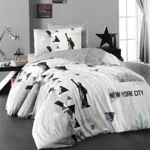 Постельное белье DO&CO RANFORCE "NEW YORK", 1,5 спальное, кремовый