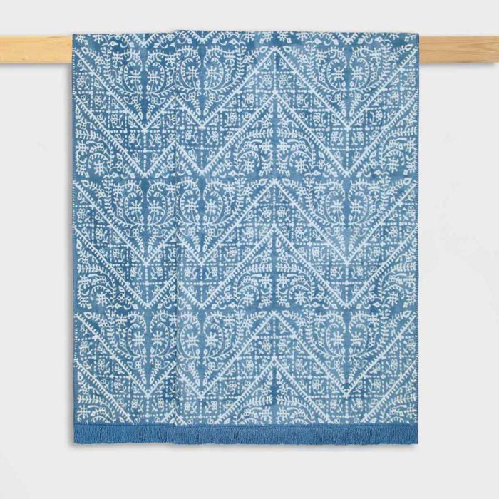 Плед Arya хлопок "Juan", 150x200 см, синий