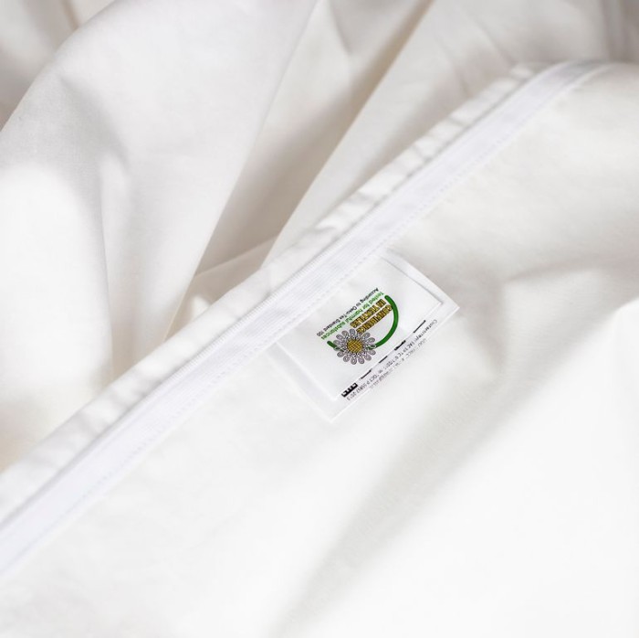 Пододеяльник German Grass "Innsbruck Pearl", 150x200 см, белый, светлый кант