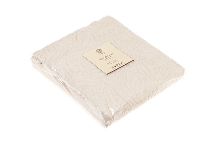 Наволочка  Luxberry "Каменный Цветок", 47х47см, экрю