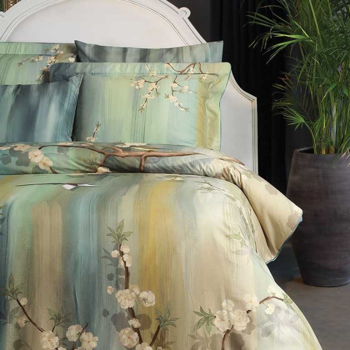 Постельное белье Valeron USC "IVONNE", king-size, зеленый