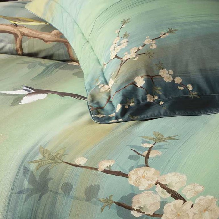 Постельное белье Valeron USC "IVONNE", king-size, зеленый