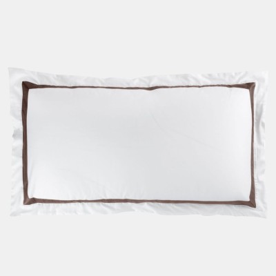 Наволочка  German Grass широкая отделка &quot;Alpine Brownie Allure&quot;, 50x90 см, 2 шт, белый