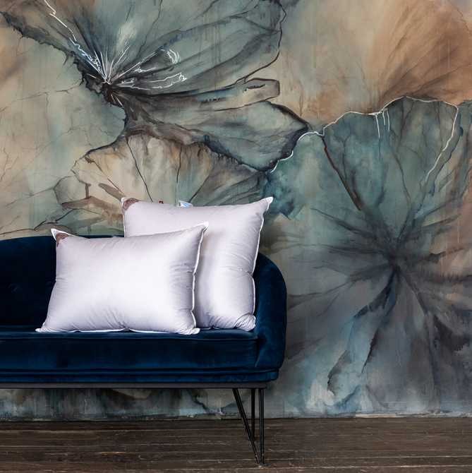 Подушка German Grass пуховая "Royal Down", 70x70 см, средняя