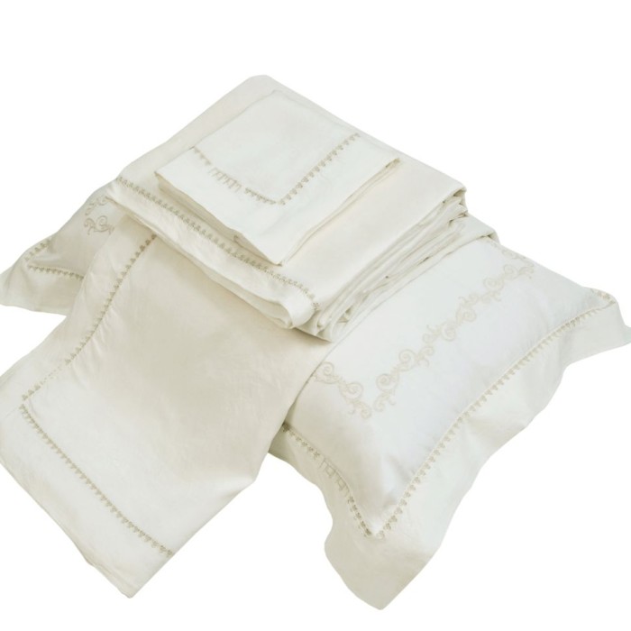 Наволочка Hamam "Sultan", 50x70 см, 2 шт, слоновая кость