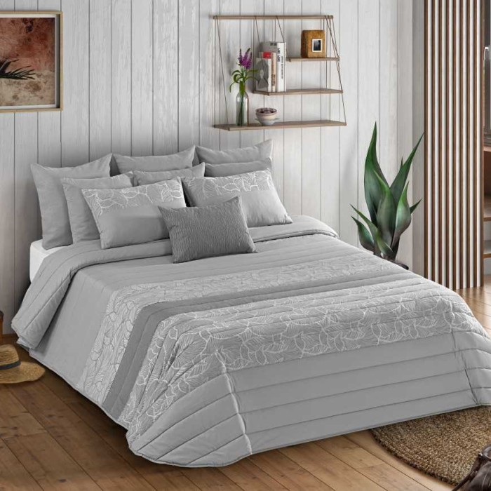 Покрывало Leiper с подушками "Spring4", 250x270 см, серый