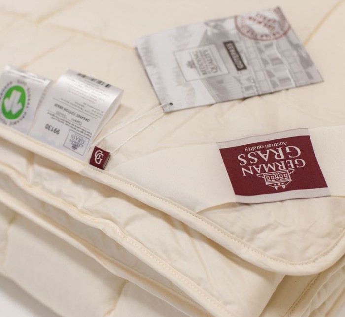 Одеяло German Grass хлопок "Organic Сotton", 240x260 см, всесезонное