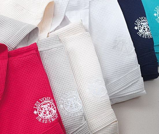 Халат вафельный Mirabello Carrara "Sunfish M56" длинный, M, желтый