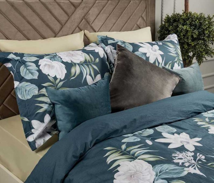 Постельное белье Arya Alamode "Miri", 2-х спальное (евро), синий