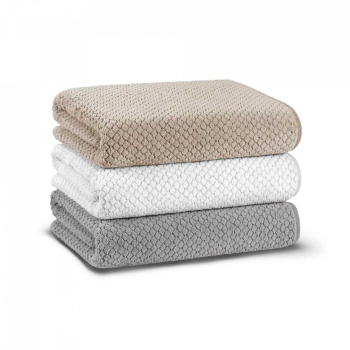 Полотенце Lappartement "Punto", 70x140 см, светло-серый