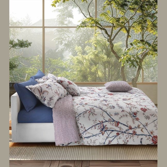 Постельное белье Mirabello перкаль "Life", семейное, белый