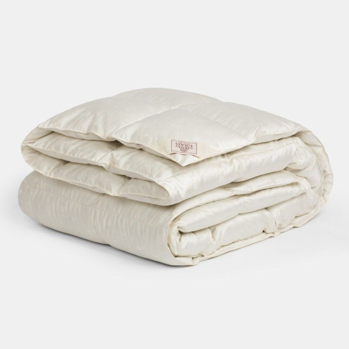 Одеяло German Grass  пух гаги "Exclusive Silk", 240x260 см, всесезонное