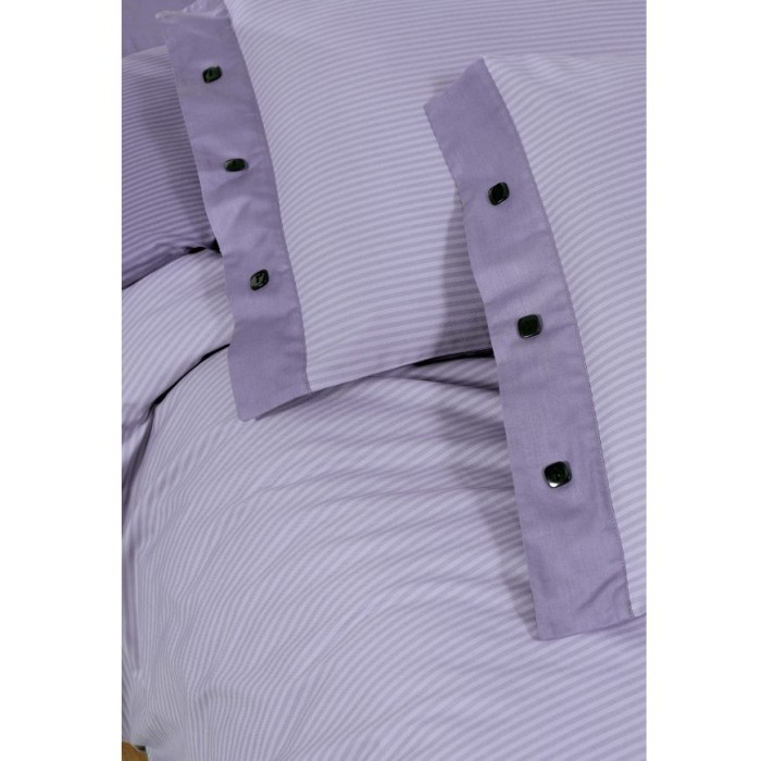 Постельное белье Sarev страйп "New Fancy", 2-х спальное (евро), лиловый