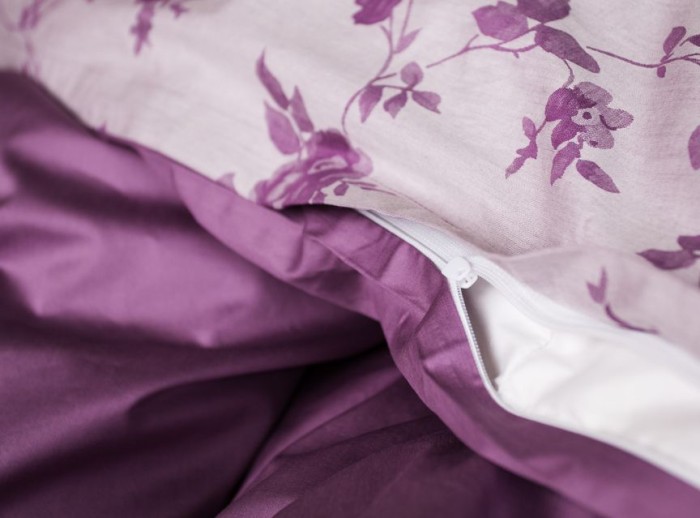 Постельное белье German Grass "Lilac Palette Grass", 2-х спальное (евро), черничный