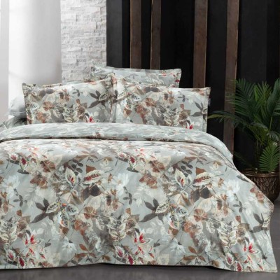 Постельное белье Sarev "Emily", семейное, серый