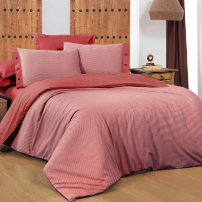 Постельное белье Sarev страйп "New Fancy", 2-х спальное (евро), красный