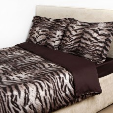Постельное белье ROBERTO CAVALLI "TIGRE 1", семейное, коричневый