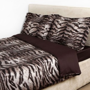 Постельное белье Roberto Cavalli "Tigre 1", семейное, коричневый