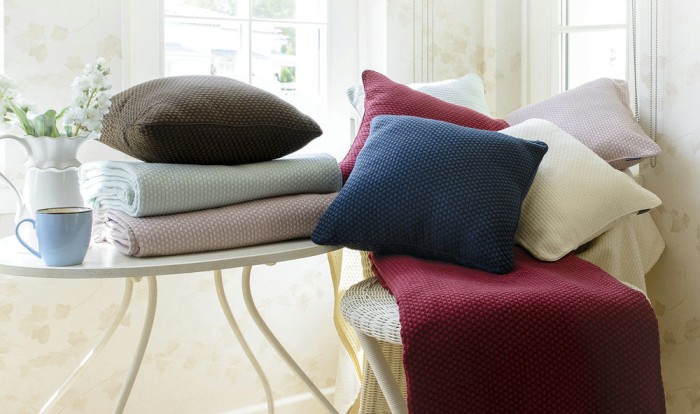 Покрывало Lappartement "Fresno", 240x250 см, лосось