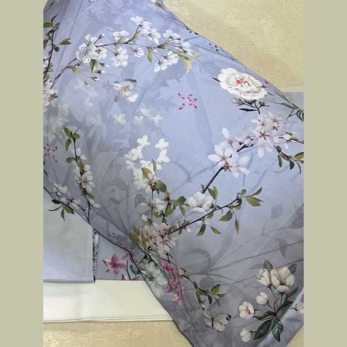 Постельное белье Mirabello "Gardenia Sweet", 2-х спальное (евро), голубой