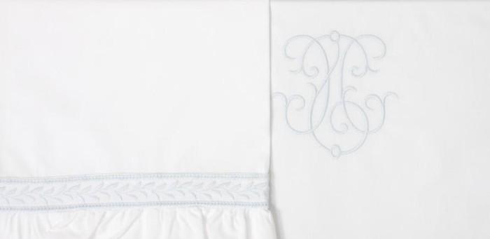 Постельное белье "Вензель New" Bovi, голубой