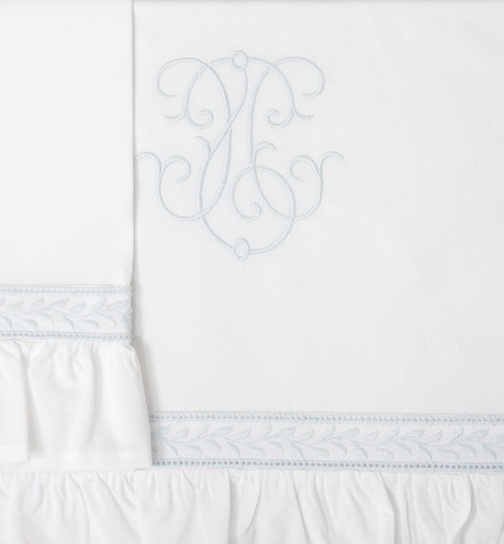 Постельное белье "Вензель New" Bovi, голубой