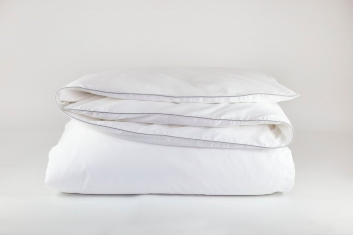 Пододеяльник German Grass "Innsbruck Pearl", 200x220 см, белый, светлый кант