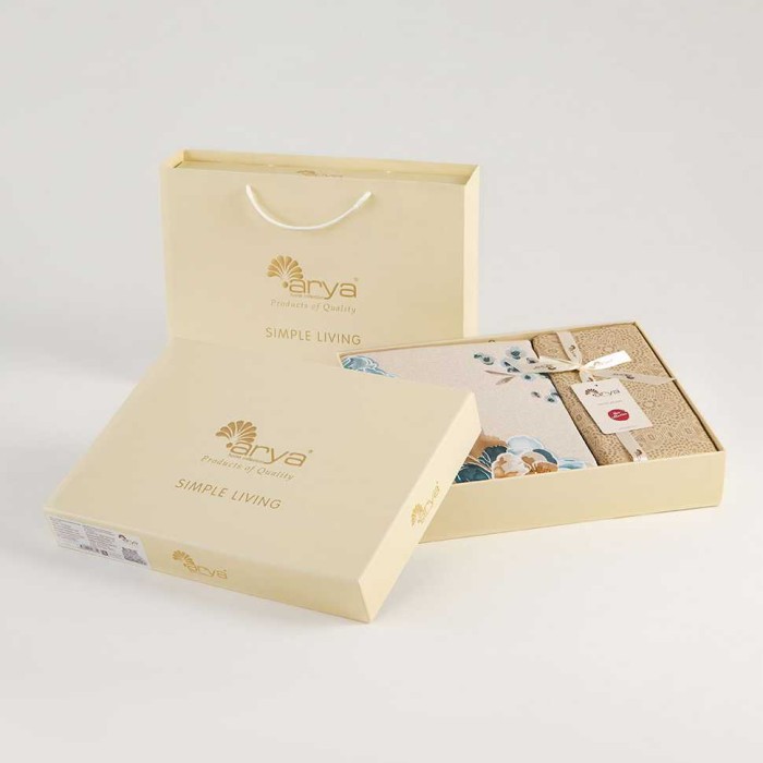 Постельное белье Arya Simple Living "Laurette", семейное, кремовый