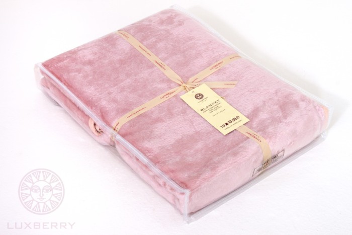 Плед детский Luxberry "Silk", 100x140см, розовый
