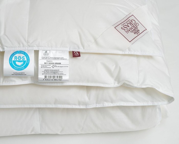 Одеяло German Grass пуховое "Sky Down", 160x220 см, всесезонное