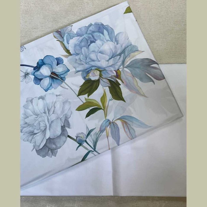 Постельное белье Mirabello "Fresh Bouquet", 2-х спальное (евро), белый