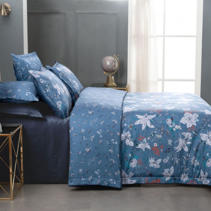 Постельное белье Sarev "Portland", семейное, синий