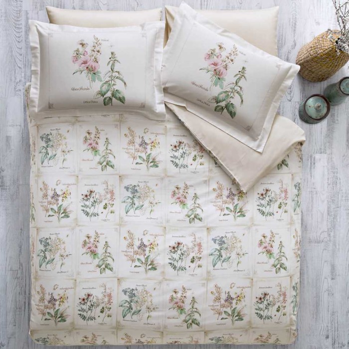 Постельное белье Tivolyo Deluxe "Florine", 1,5 спальное, кремовый