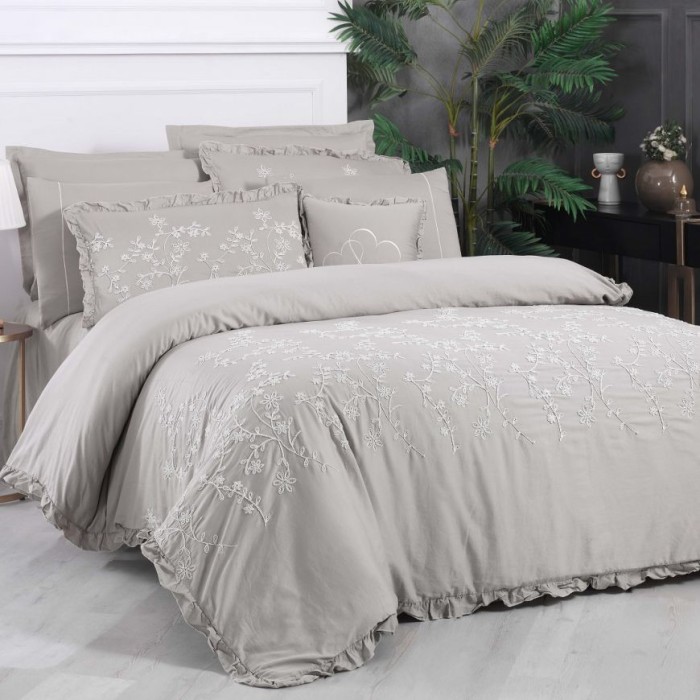 Постельное белье Sarev "Buda", 2-х спальное (евро), бежевый