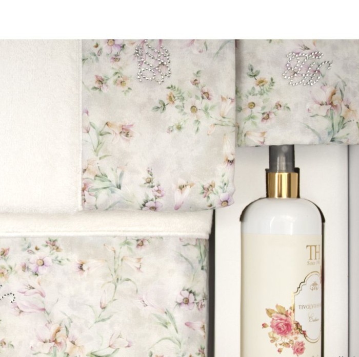 Набор полотенец Tivolyo "Adoria", 3 шт, кремовый